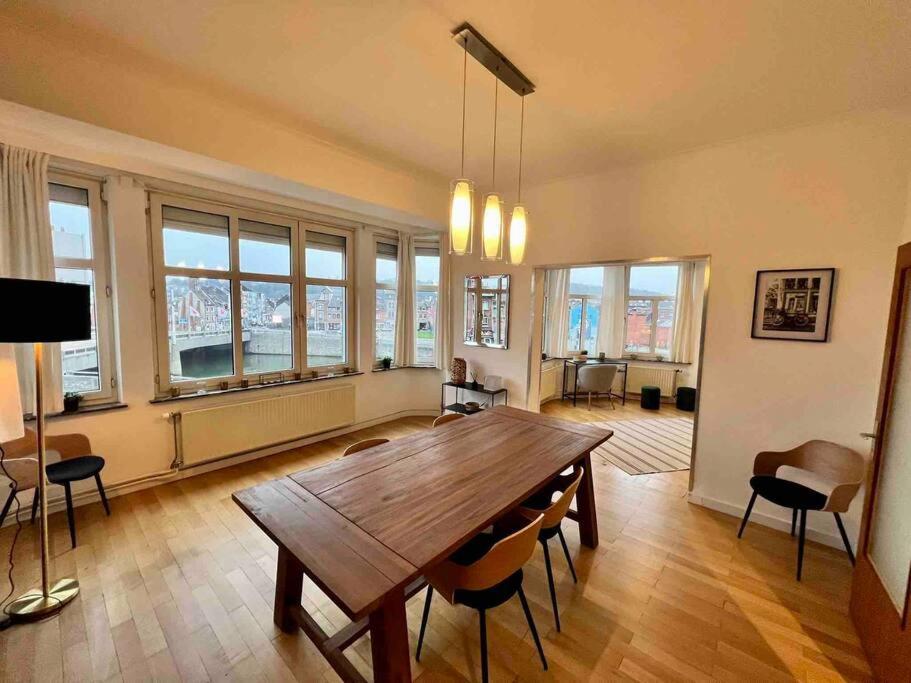 Bellevue - Grand Appartement Pour 5 Sur Les Quais De La Meuse Liège Dış mekan fotoğraf